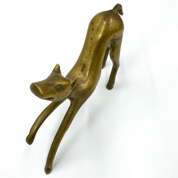 Brass Sculpture Figurine Home Decor 8” - Picture 8 of 11